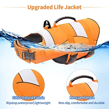 High-Buoyancy Malier Dog Life Jacket for Safe Swimming