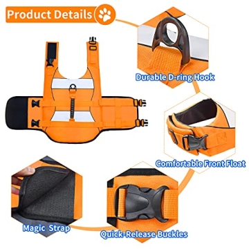 High-Buoyancy Malier Dog Life Jacket for Safe Swimming