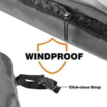 Vailge Veranda Rectangular/Oval Patio Table Cover, Heavy Duty and Waterproof Outdoor Lawn Patio Furniture Covers, Large Grey