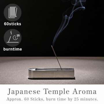 Kyoto Sandalwood Incense Sticks - Premium Japanese Quality Aroma