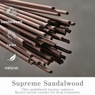 Kyoto Sandalwood Incense Sticks for Relaxation Meditation