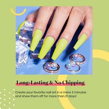 Beetles Bright Neon Yellow Gel Nail Polish for Women