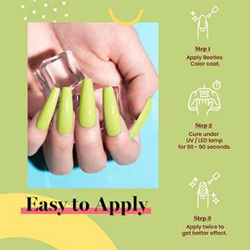 Beetles Bright Neon Yellow Gel Nail Polish for Women