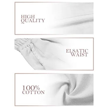 ECUPPER Women's Casual Cotton Cropped Pants Comfort Fit