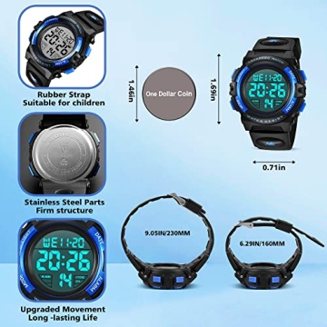 A ALPS Waterproof Digital Kids Watch - Fun and Functional