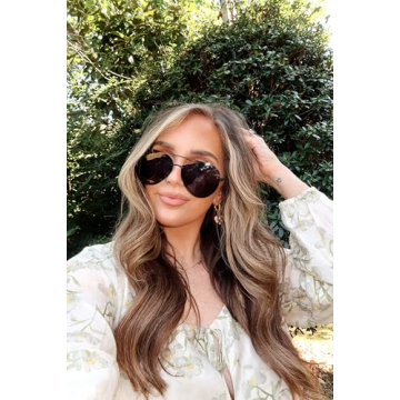 Stylish DIFF Lenox Aviator Sunglasses with UV Protection