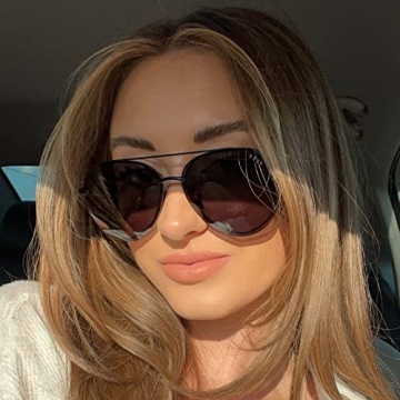 Stylish DIFF Lenox Aviator Sunglasses with UV Protection