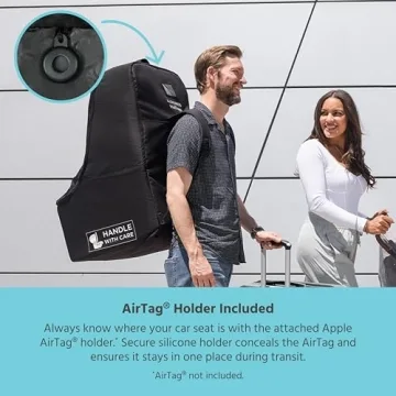 Premium Backpack Car Seat Travel Bag with AirTag Holder