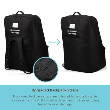 Premium Backpack Car Seat Travel Bag with AirTag Holder