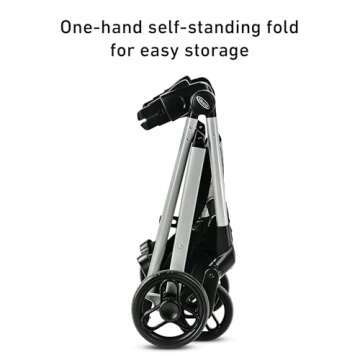 Graco Modes Element LX Travel System | Includes Baby Stroller with Reversible Seat, Extra Storage, Child Tray, One Hand Fold and SnugRide 35 Lite LX Infant Car Seat, Lynwood