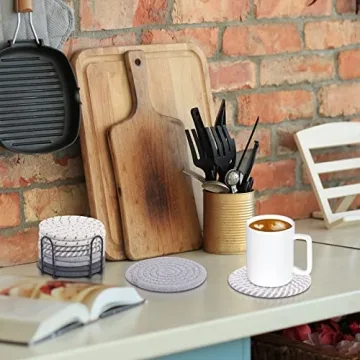 Mckanti Absorbent Cotton Coasters Set Stylish Functional