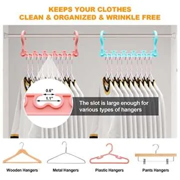 8-Pack-Closet-Organizers-and-Storage,Clothes-Organizer-Hangers for Heavy Clothes Sturdy Home Closet Organization and Storage,College-Dorm-Room-Essentials for Girls,Closet-Storage-Space-Saving-Hangers