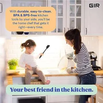 GIR: Get It Right - 10 Piece Silicone Utensil Set - Ladle, Spatulas, Flip, Spoons, Whisk, Potato Peeler & Spoonula, Heat Resistant, Dishwasher Safe, Kitchen Utensil, Baking Supplies - Black