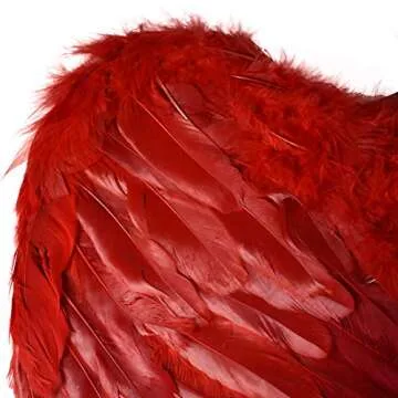 Affordable Red Angel Feather Wings for Every Occasion