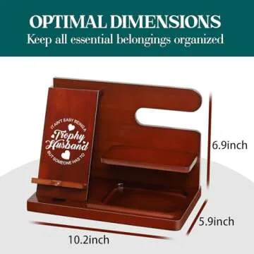 WILLUCK Wood Phone Docking Station - Ideal Gift for Him