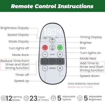 SHareconn 6ft Prelit Premium Artificial Hinged Christmas Tree with Remote Control,Timer, and 330 Warm White & Color LED Changing Lights, 952 Branch Tips, Perfect Choice for Xmas Decoration, 6 FT