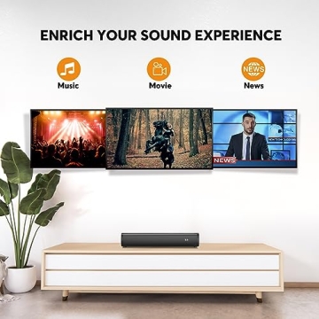Wohome 2.1 Small Sound Bar with Built-in Subwoofer for TV