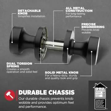 Kwikset Pismo Entry Door Knob with SmartKey Security