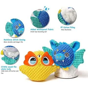 Durable Plush Dog Toys for Small and Medium Breeds