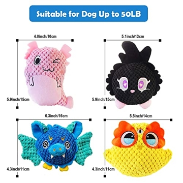 Durable Plush Dog Toys for Small and Medium Breeds