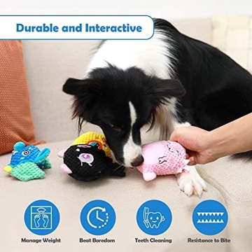 Durable Plush Dog Toys for Small and Medium Breeds
