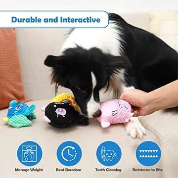 Durable Plush Dog Toys for Small and Medium Breeds