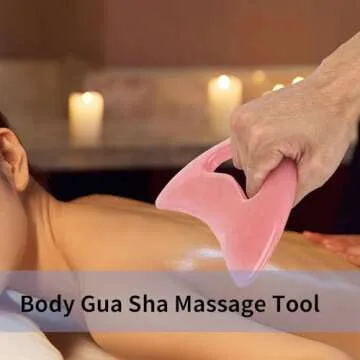 FDKJEJC Body Gua Sha Tool - Natural Resin Massage Tool for Body & Face Lift