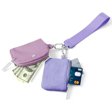 Stylish Mum's Memory Mini Zip Around Wristlet Wallet