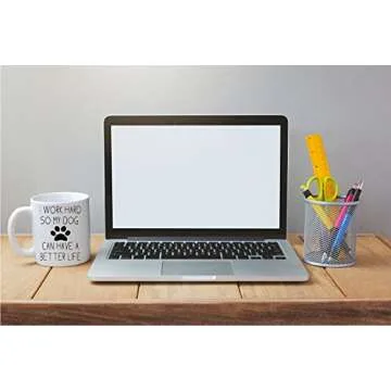 AW Fashions I Work Hard So My Dog Can Have a Better Life - Funny Dog Lovers Mug - 11OZ Coffee Mug - Funny Gag Mug - 11OZ Coffee Mug - Employee, Boss - Perfect for Birthday, Women, or Friend