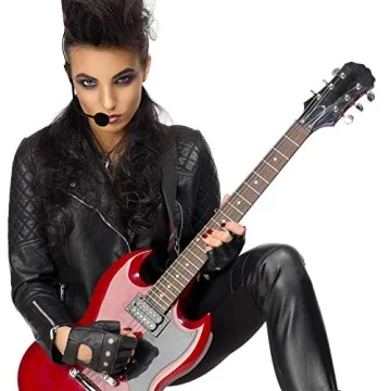 Skeleteen MJ Rockstar Costume Mic Headphones Accessory