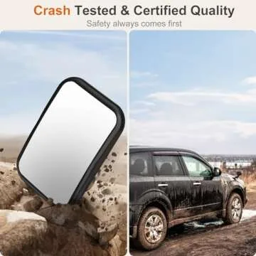 Anatec Baby Car Mirror, Car Seat Mirror for Rear Facing, Upgraded Safety Car Mirror for Infant Newborn with Hook Clip Design Non-Shaking Wide Crystal View Shatterproof Crash Tested Adjustable Easy