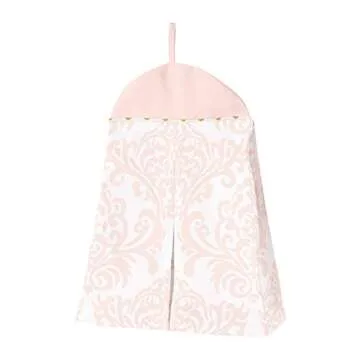 Blush Pink & Gold Polka Dot Baby Bedding 4 Piece Set