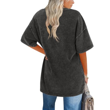 Imily Bela Women's Vintage Cotton Oversized T-Shirt