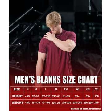 Ekko Men's T-Shirts, Fitted, Scoop Neck, Cotton Spandex Blend Apparel for Men, Mens Shirts, Basic Shirts for Men, Lightweight Mens T-Shirts for Everyday Wear, Made in America, XL, Red