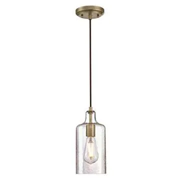 Westinghouse Carmen Copper & Glass Mini Pendant Light