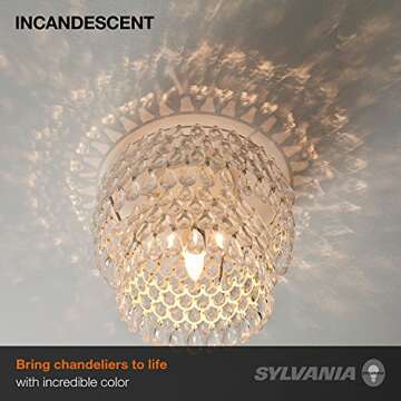SYLVANIA F15 25W Incandescent Light Bulb - Iridescent 2 Pack