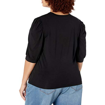 Versatile Puff Sleeve Crew Neck T-Shirt for Women