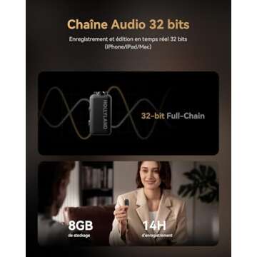 Hollyland LARK MAX 2 Wireless Microphone with AI Noise Canceling