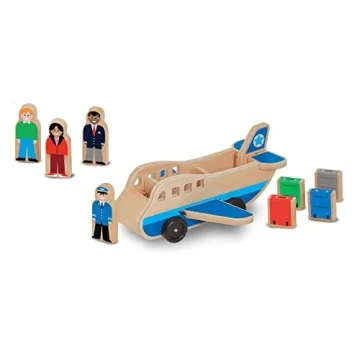Melissa & Doug Wooden Airplane Set for Creative Play