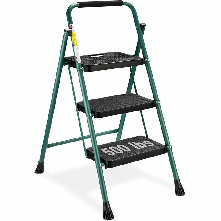 HBTower 3 Step Ladder - Lightweight & Sturdy Design