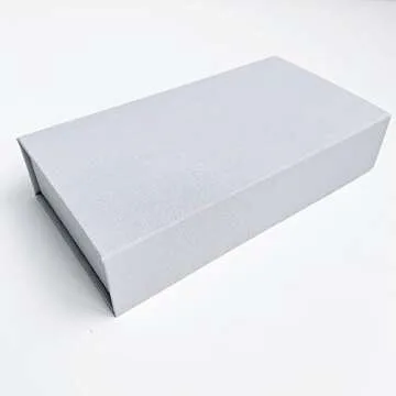 Elegant Handmade Linen Photo Craft Storage Box - Wedding Gift