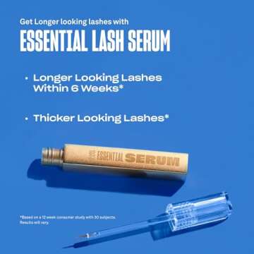 BABE ORIGINAL Babe Lash Serum - Fuller & Longer Looking Eyelashes, Clear Essential Serum for Natural Lashes and Lash Extensions, 2mL, 3-month Supply