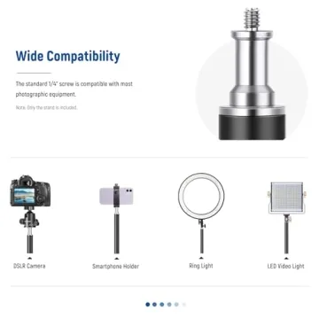 NEEWER Camera Desk Mount Adjustable Light Stands 2 Pack