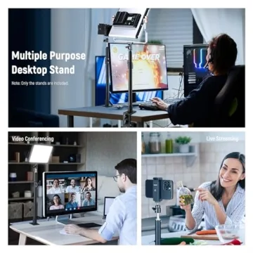 NEEWER Camera Desk Mount Adjustable Light Stands 2 Pack