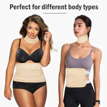 GYBOHO 8PCS Castor Oil Packs Wrap Organic cotton- Castor Oil Packs for Abdomen-Breast-Neck-knee-Feet-Arm, Reusable Adjustable Elastic Strap Compress Packs for Entire Body