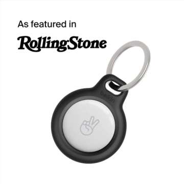 Belkin Apple AirTag Secure Holder with Key Ring - Durable Scratch Resistant Case With Open Face & Ra...