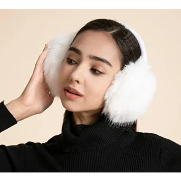 ZLYC Women Girls Adjustable Faux Fur EarMuffs - Warm Stylish