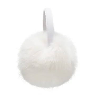 ZLYC Women Girls Adjustable Faux Fur EarMuffs - Warm Stylish