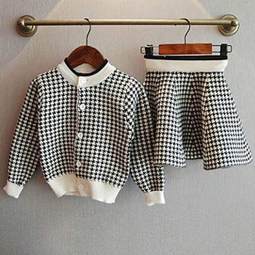 CM C&M WODRO Toddler Girls Winter Cardigan & Skirt Set