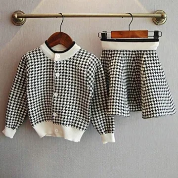 CM C&M WODRO Toddler Girls Winter Cardigan & Skirt Set